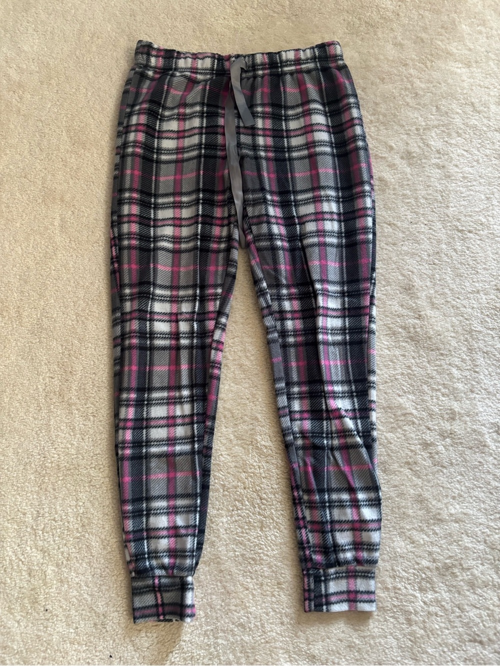 5 pairs of Women's Plaid Fleece Pajama Joggers